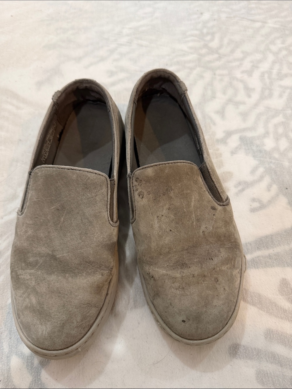 Women’s Slip-On Suede Casual Shoes - Taupe